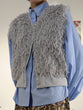 Mixed fur vest