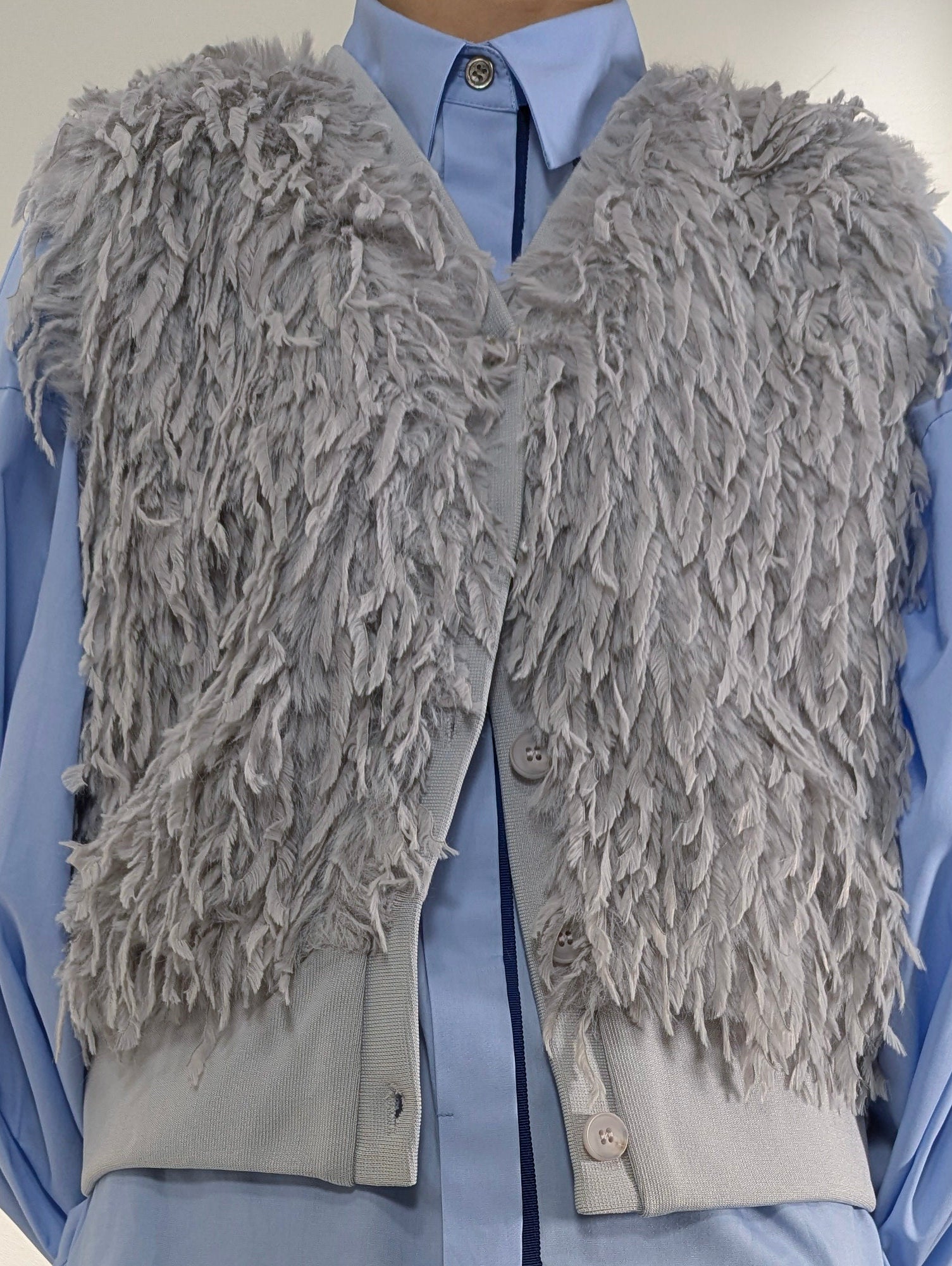 Mixed fur vest