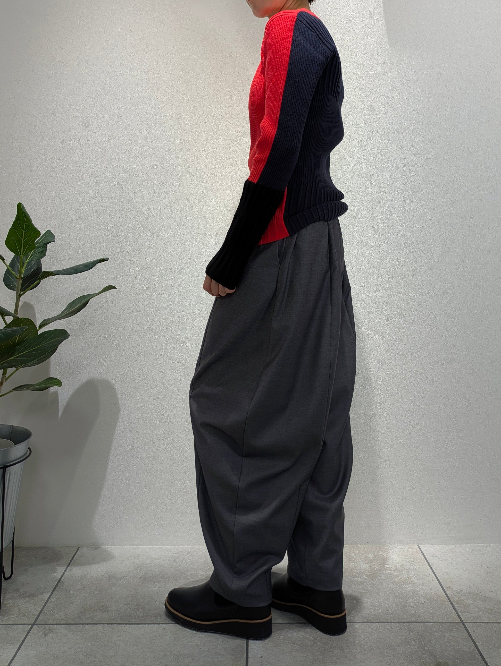 Color Block Rib Knit