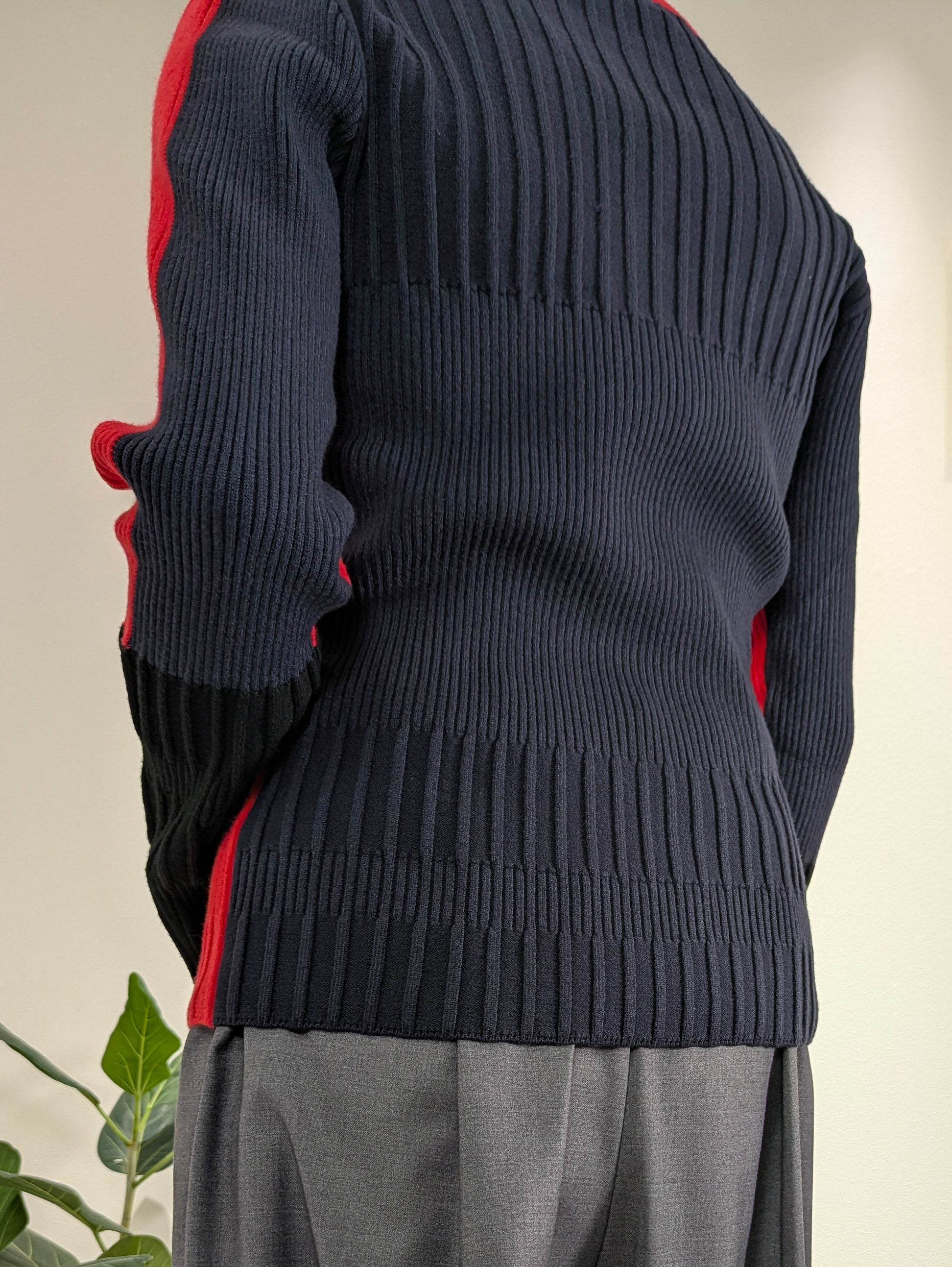 Color Block Rib Knit