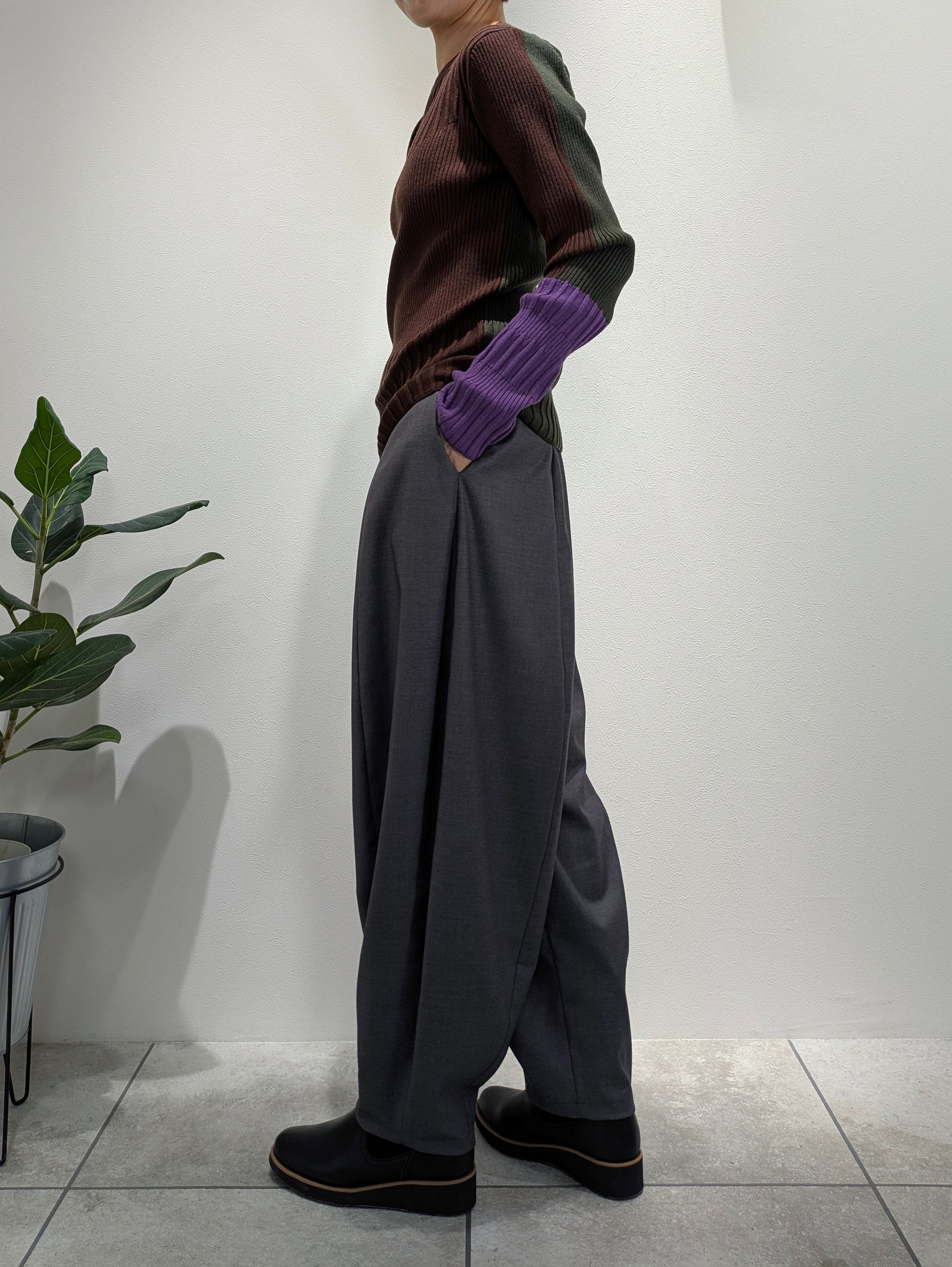 Color Block Rib Knit