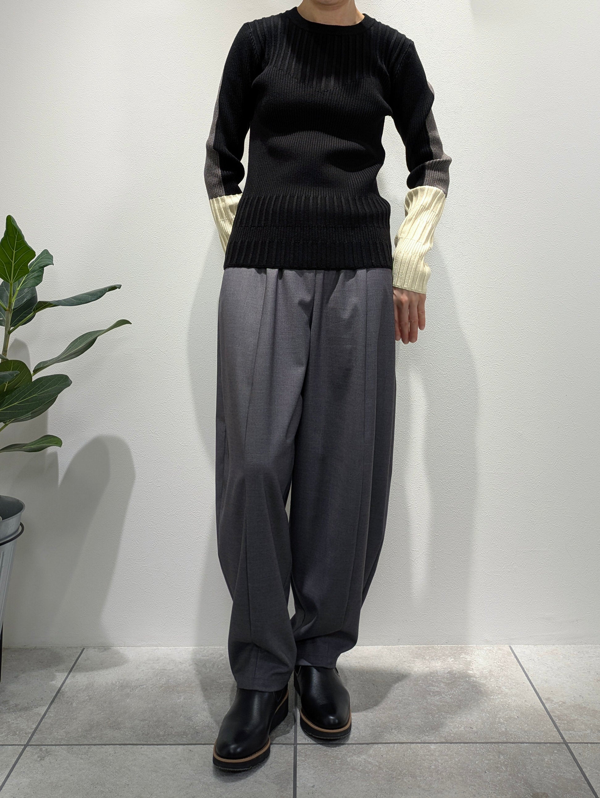 Color Block Rib Knit