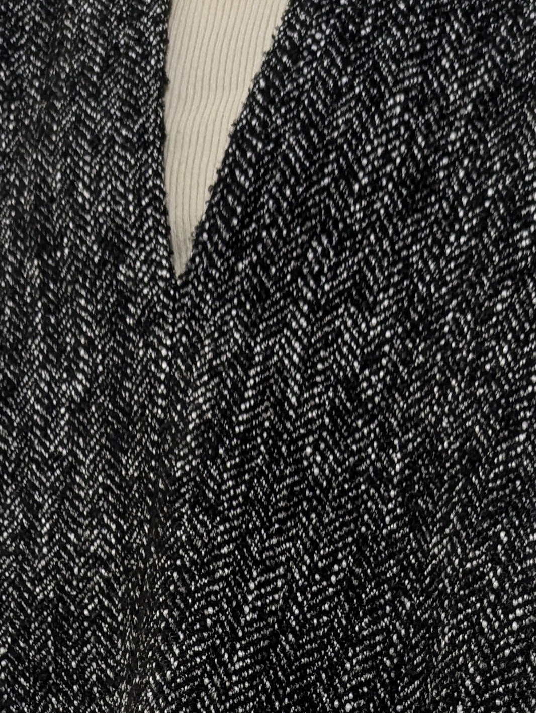 Tweed-style peplum vest