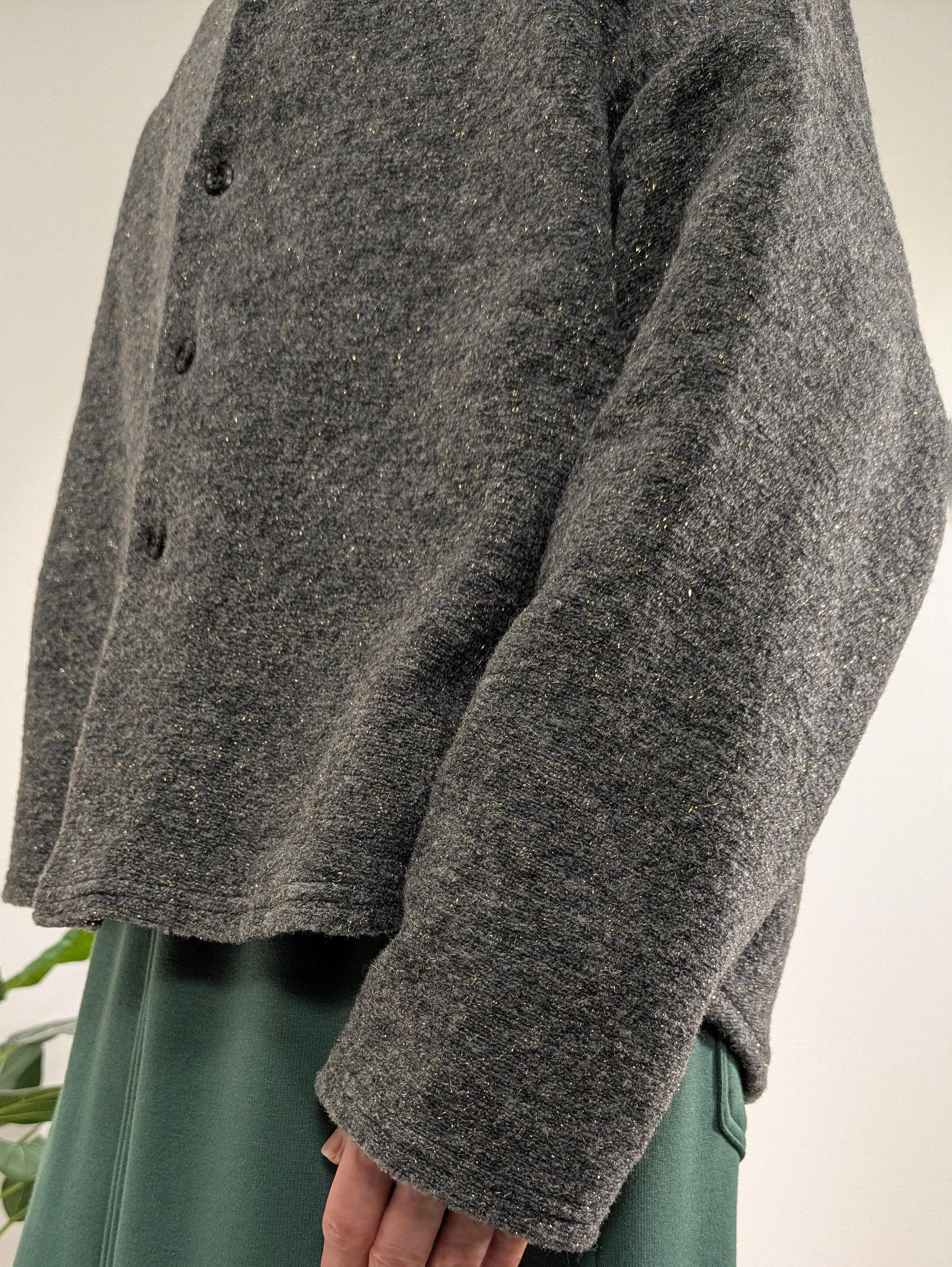 Sliver knit cardigan