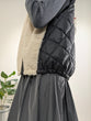 Boa x Taffeta Padded Short Vest
