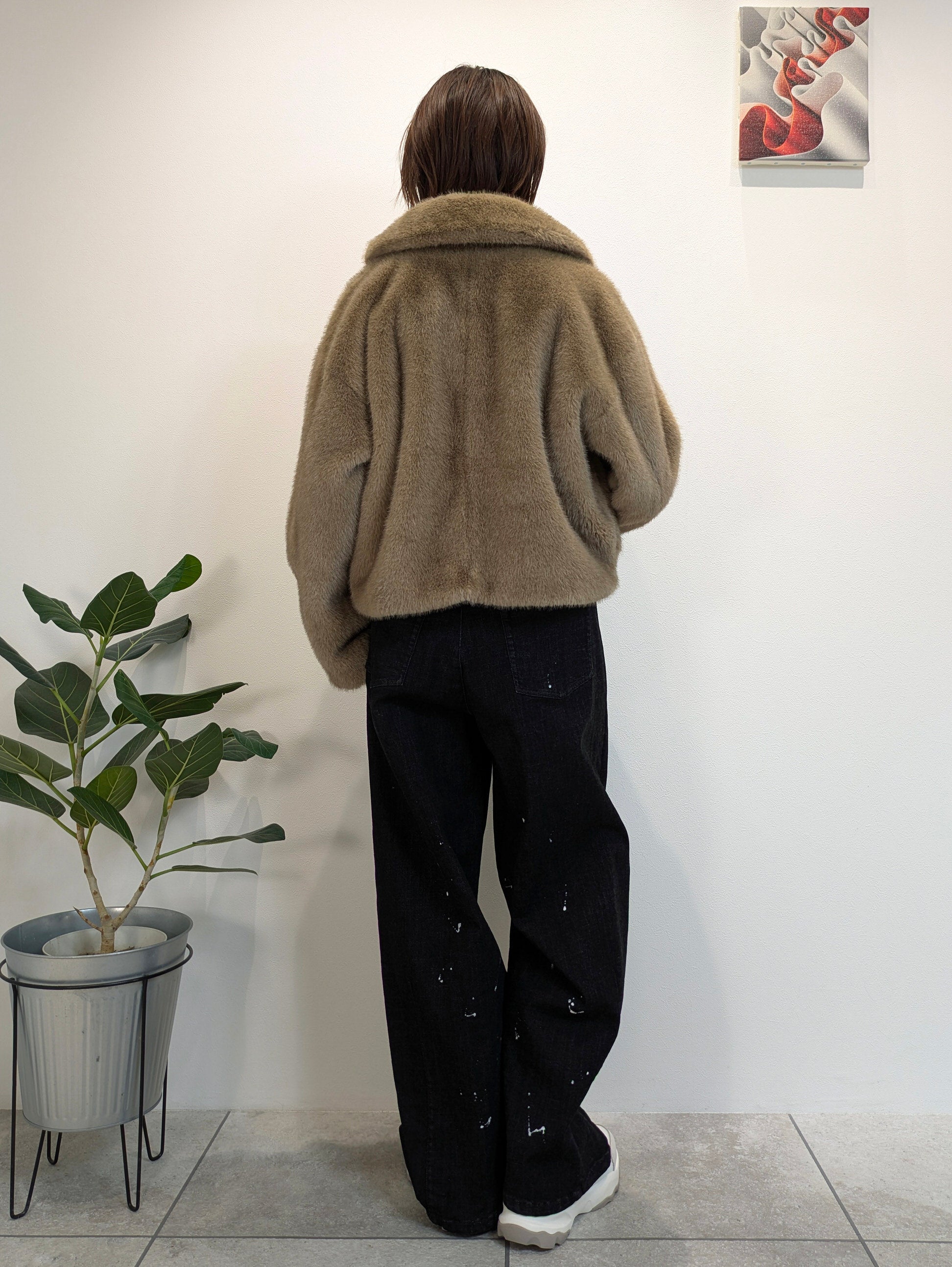 Eco Fur Short Jacket