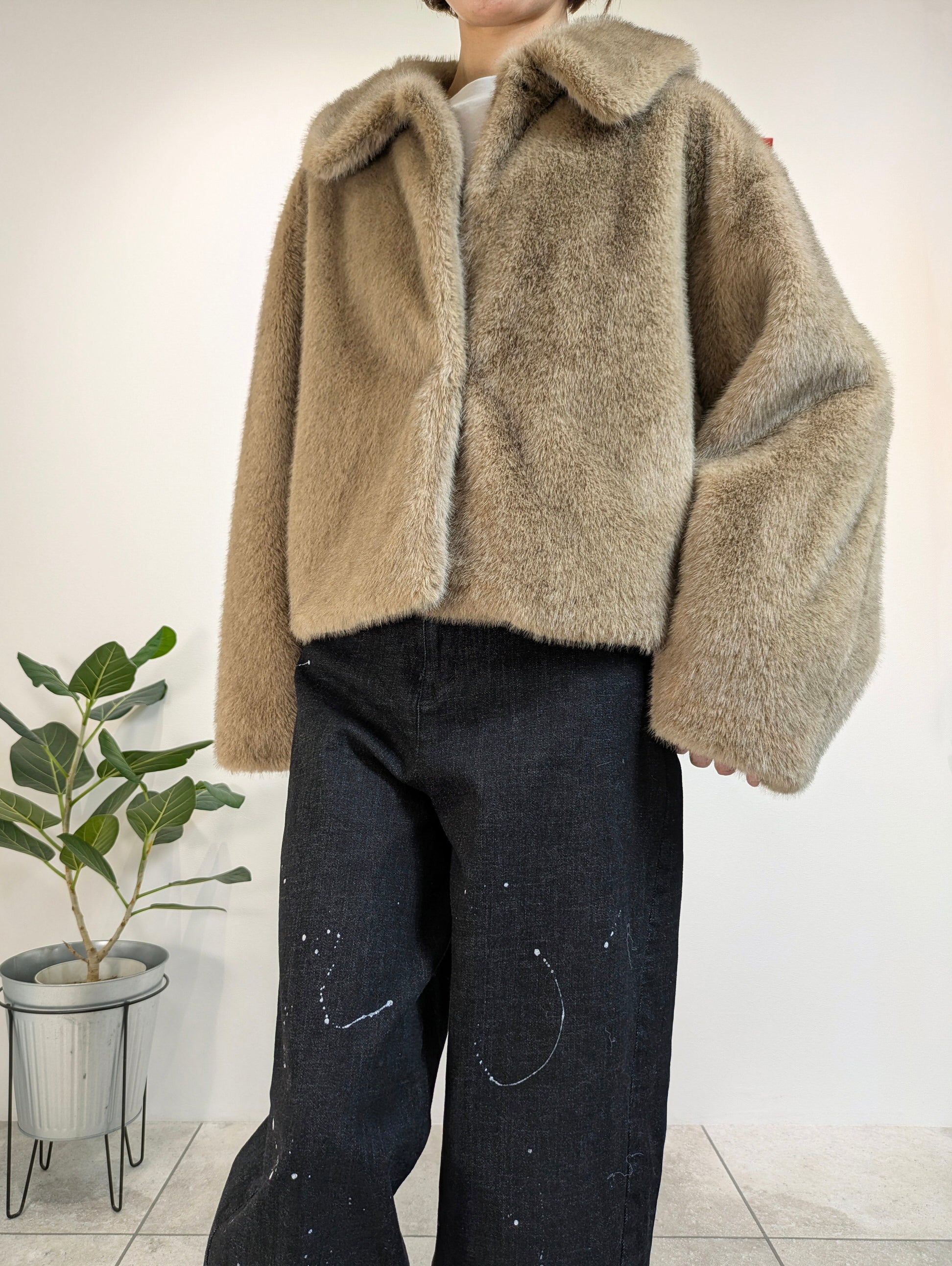 Eco Fur Short Jacket