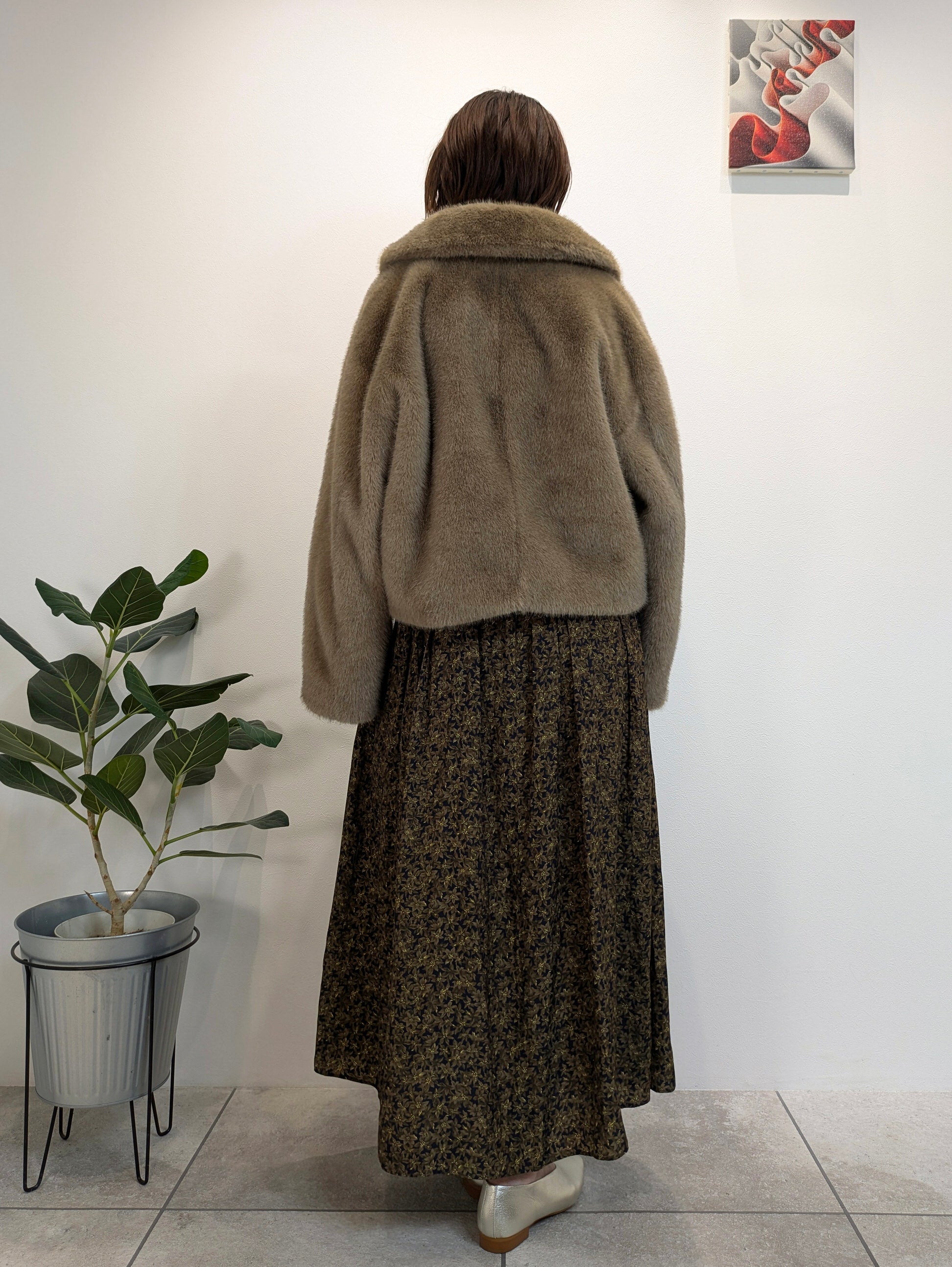 Eco Fur Short Jacket