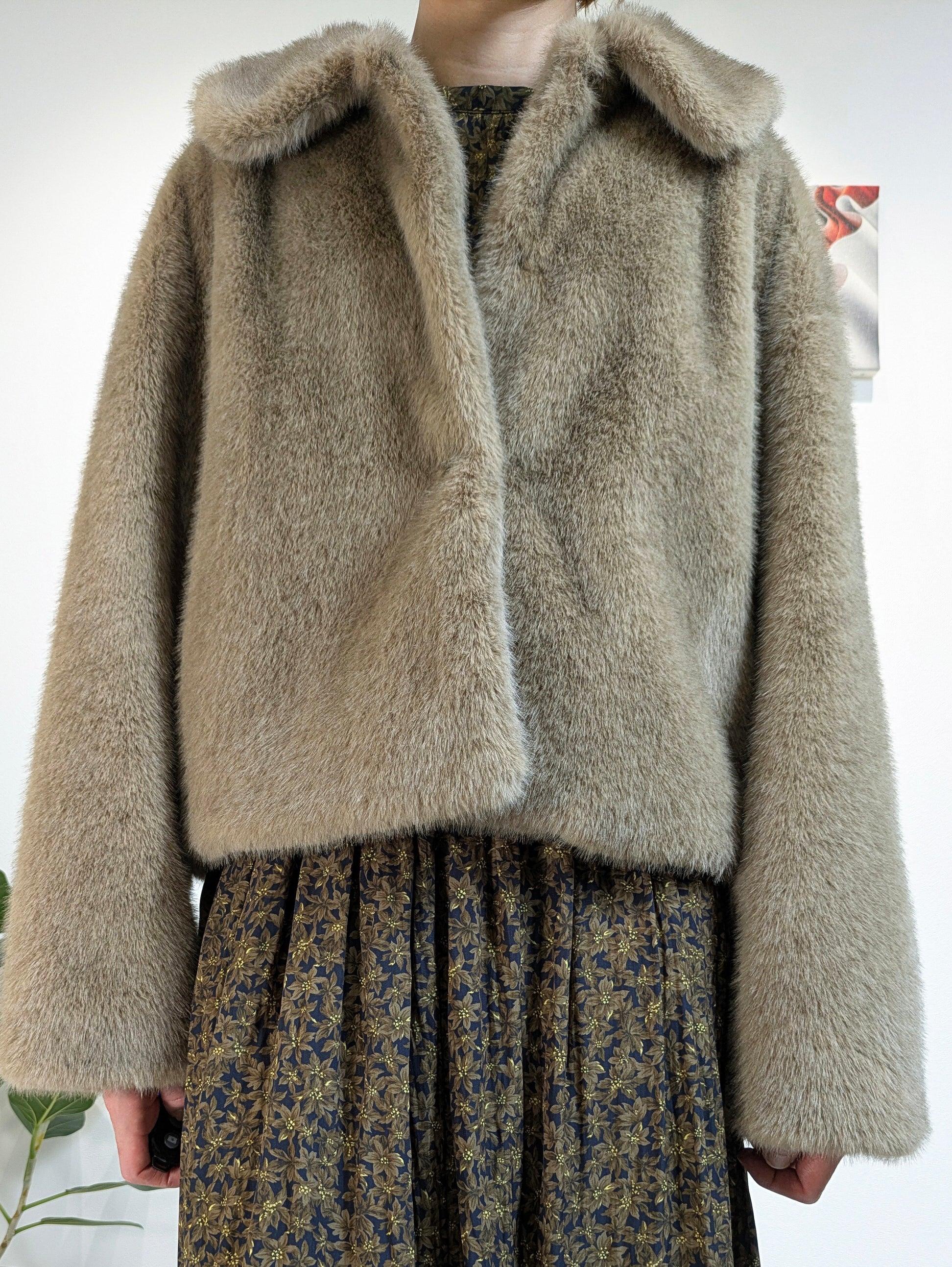 Eco Fur Short Jacket