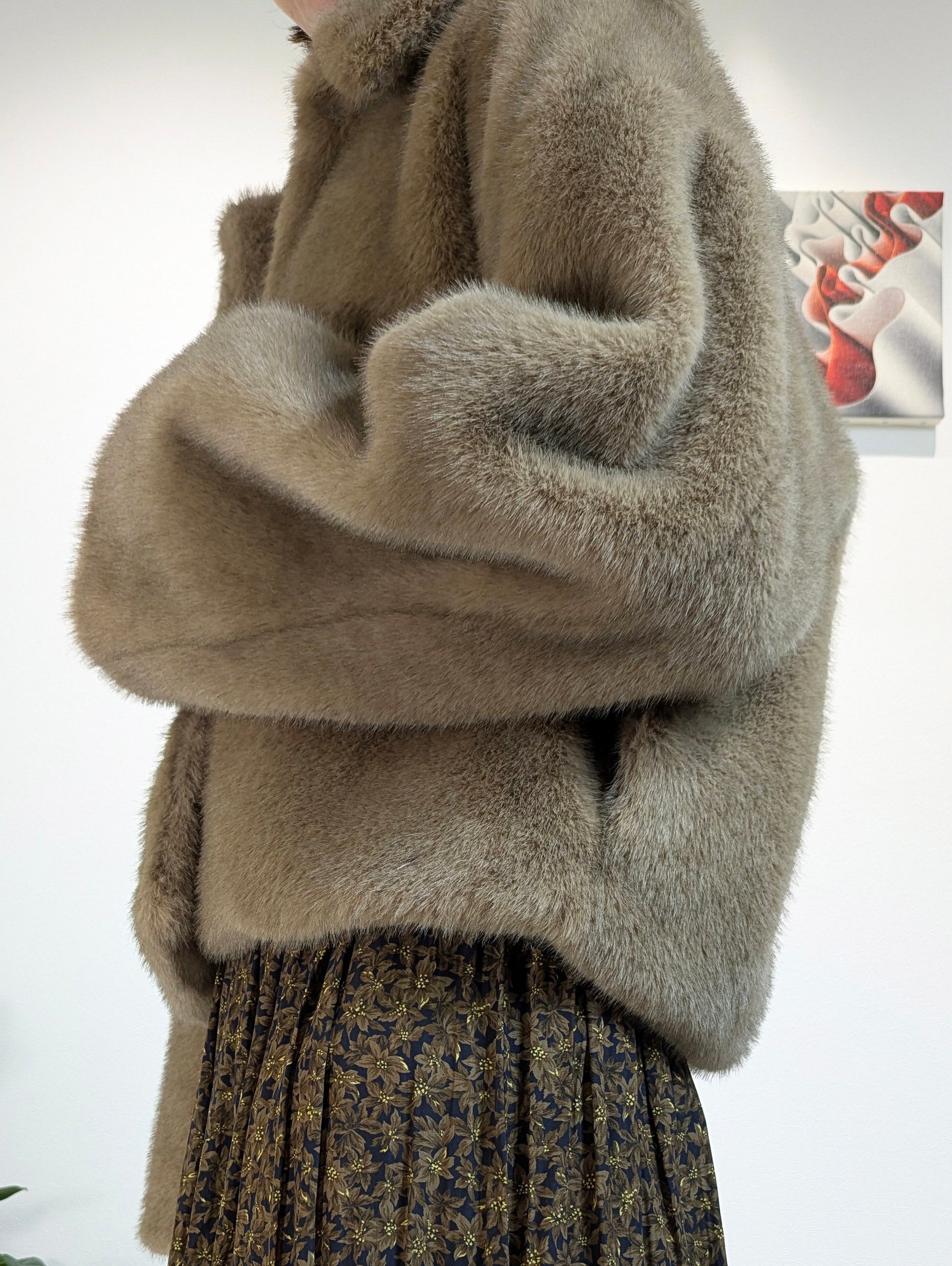 Eco Fur Short Jacket