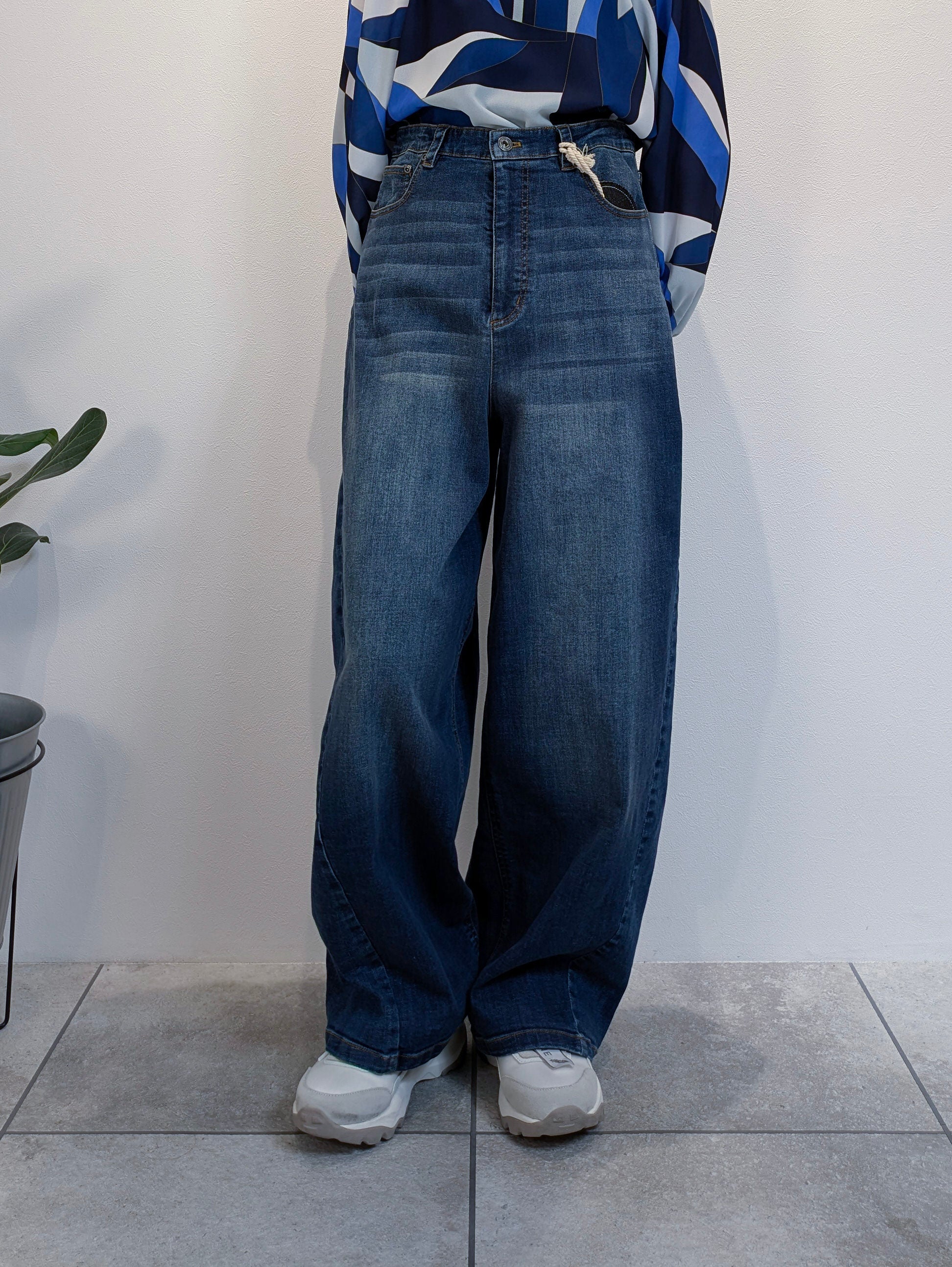 デニムバレルパンツ