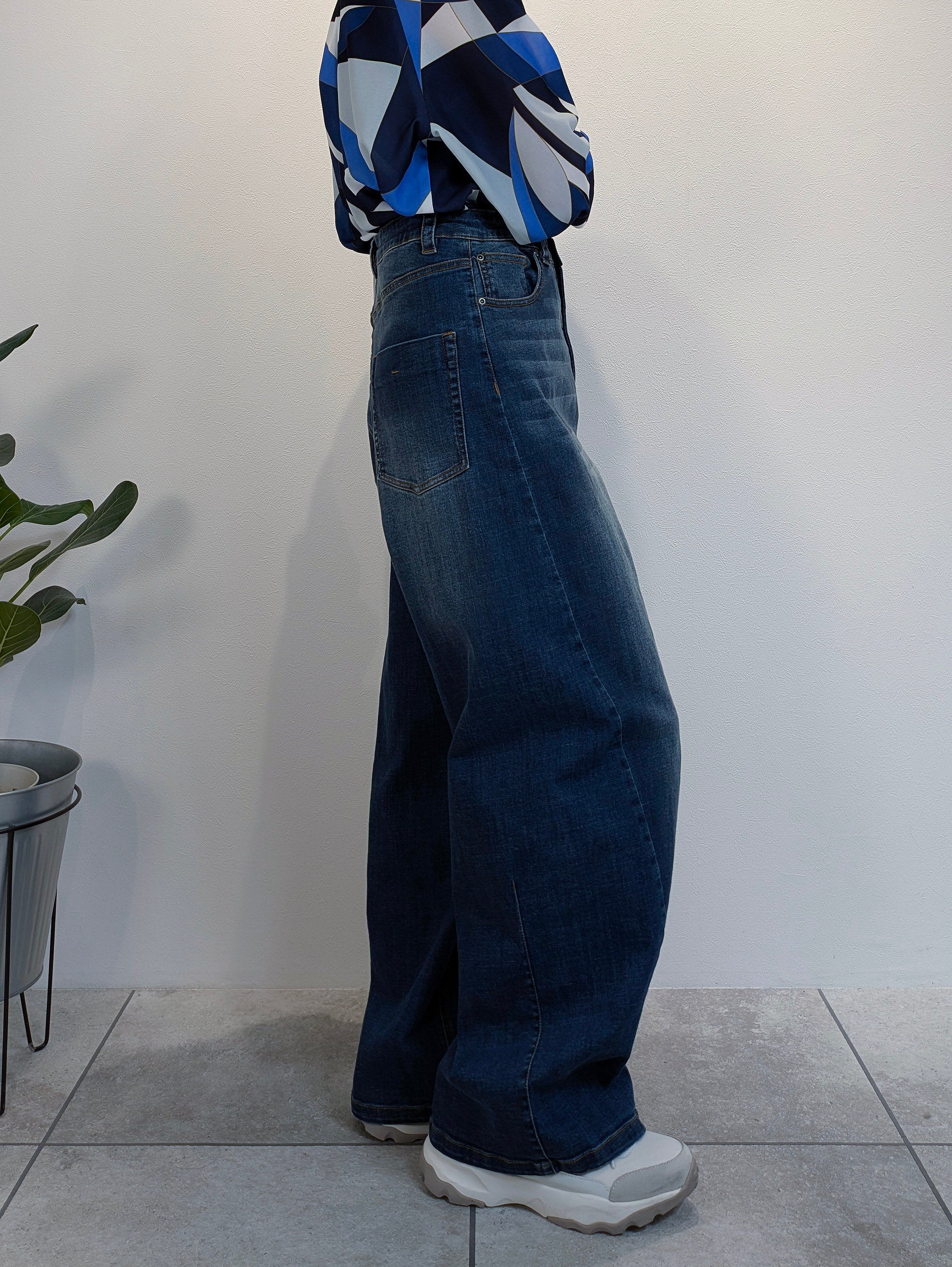 デニムバレルパンツ