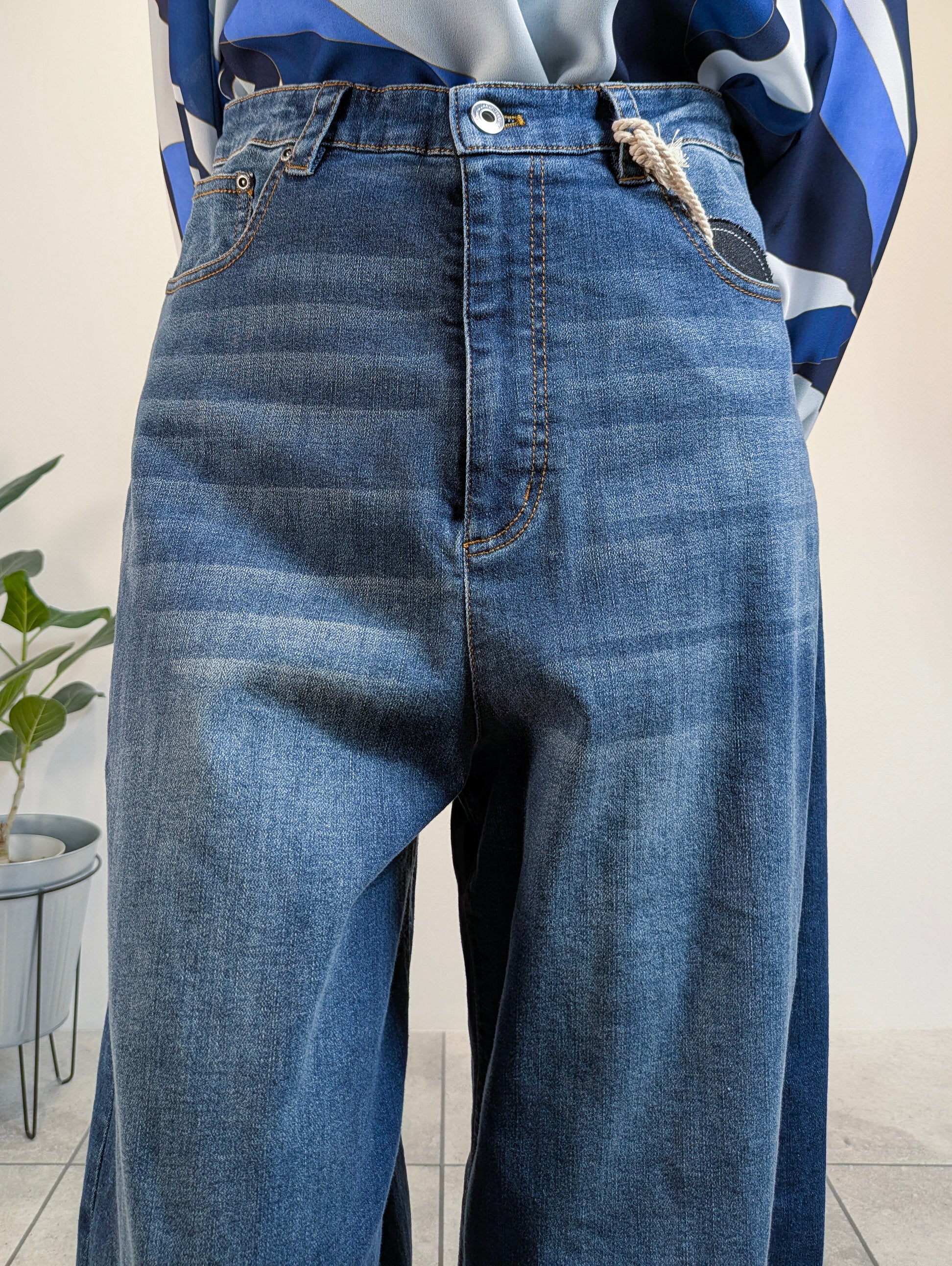 デニムバレルパンツ