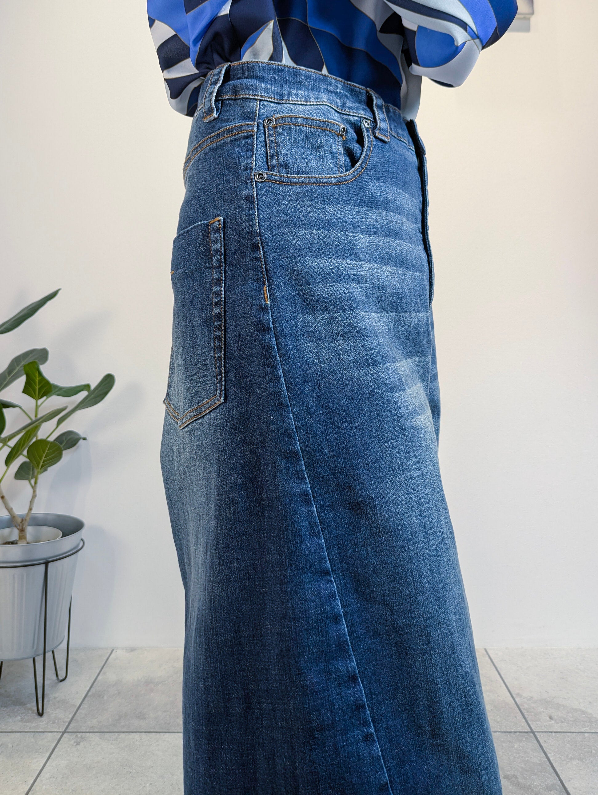 デニムバレルパンツ