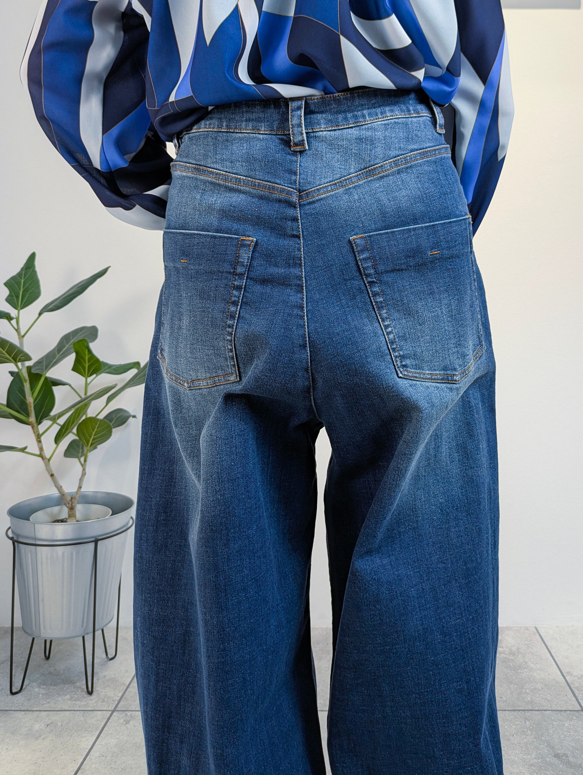 デニムバレルパンツ