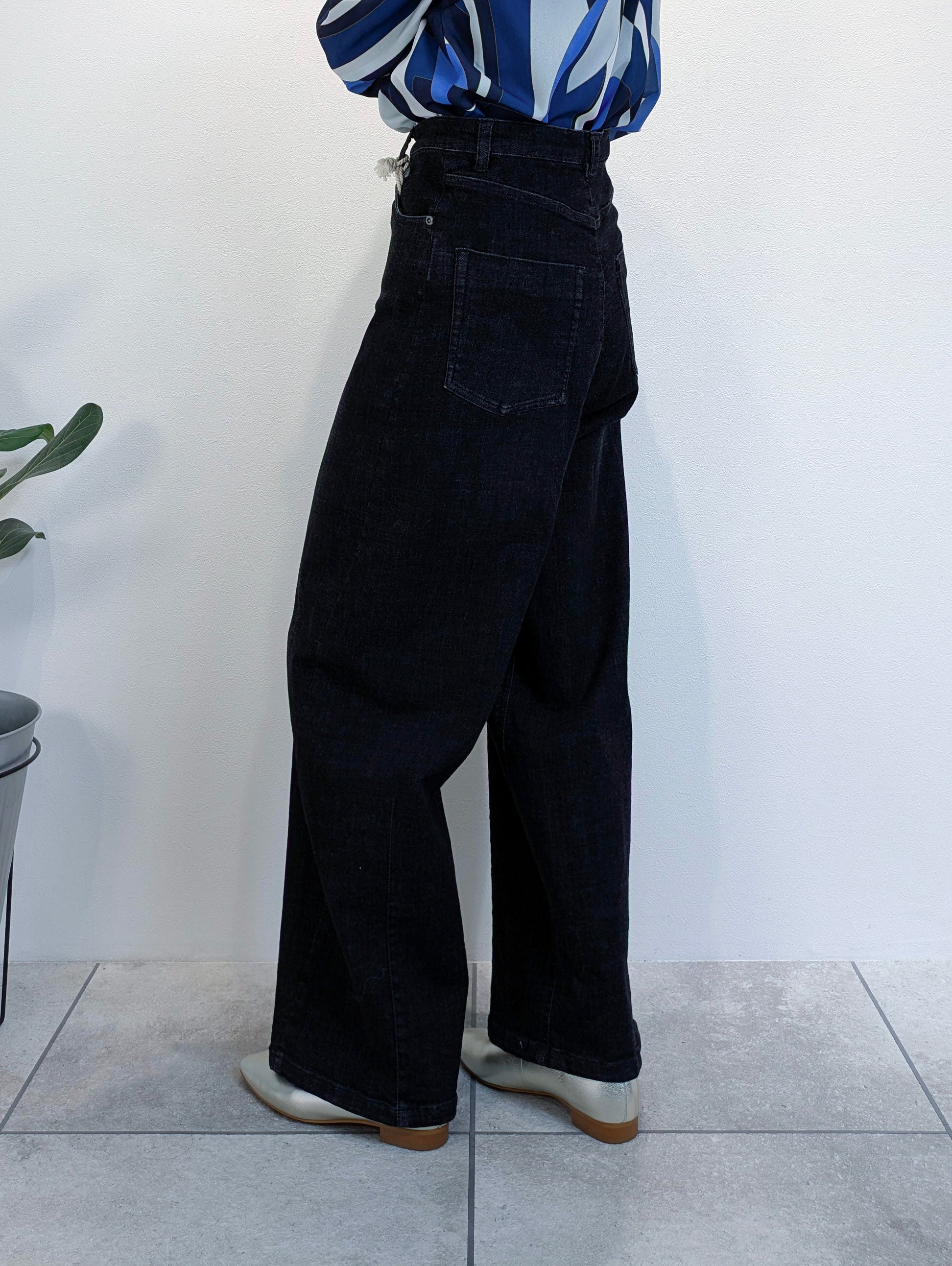 デニムバレルパンツ