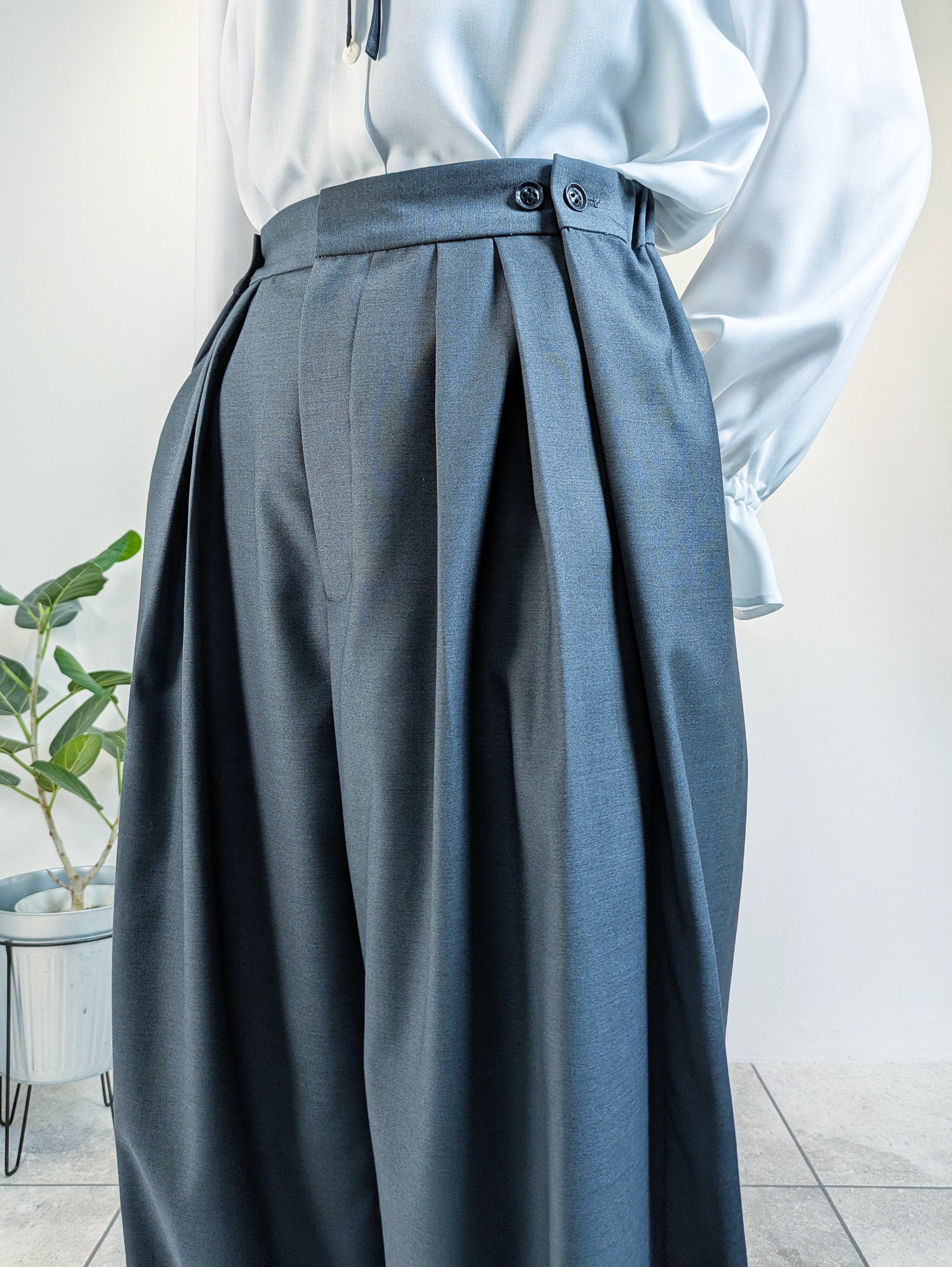 3タックワイドパンツ