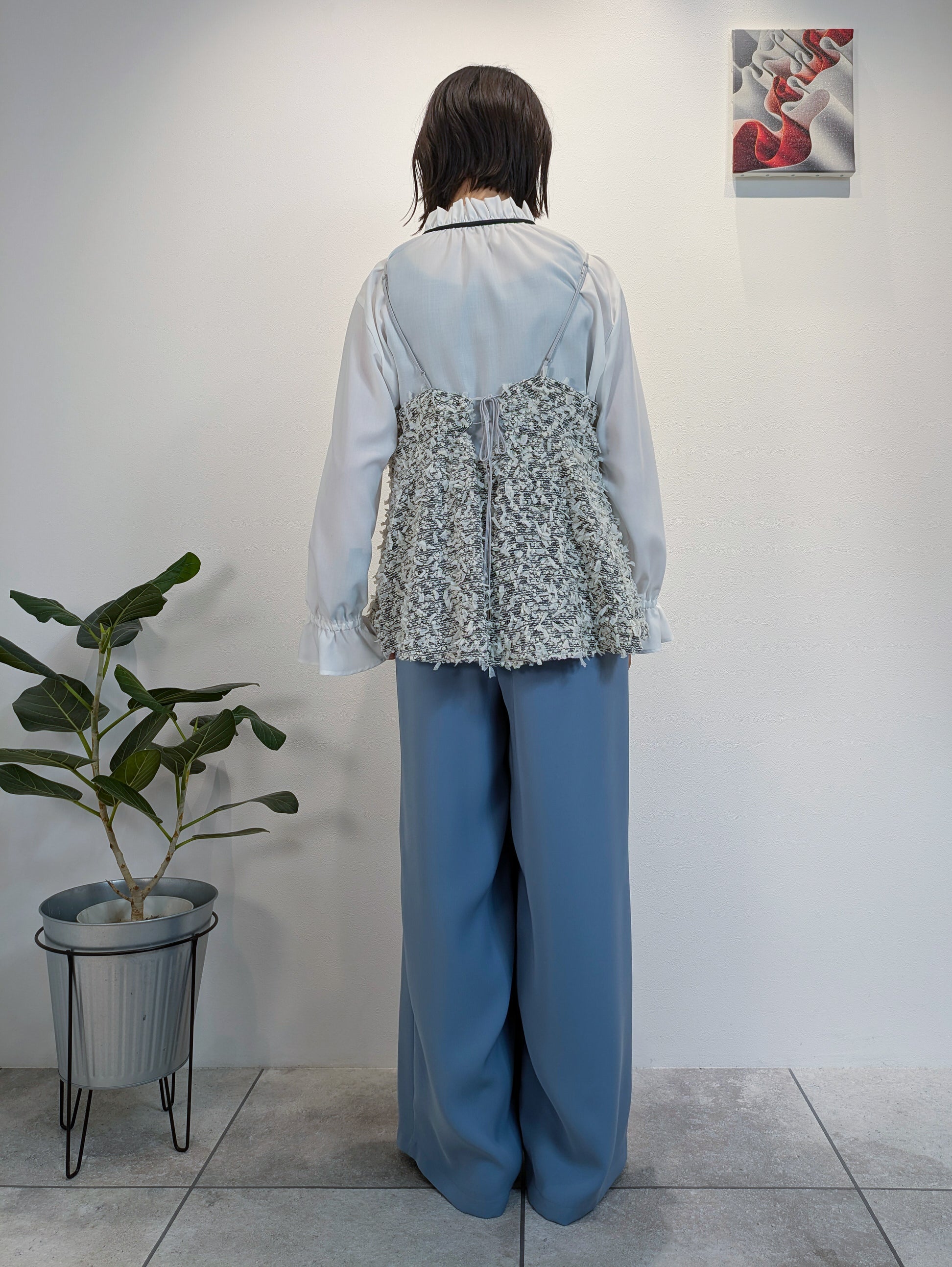 ツイードキャミソールジレ