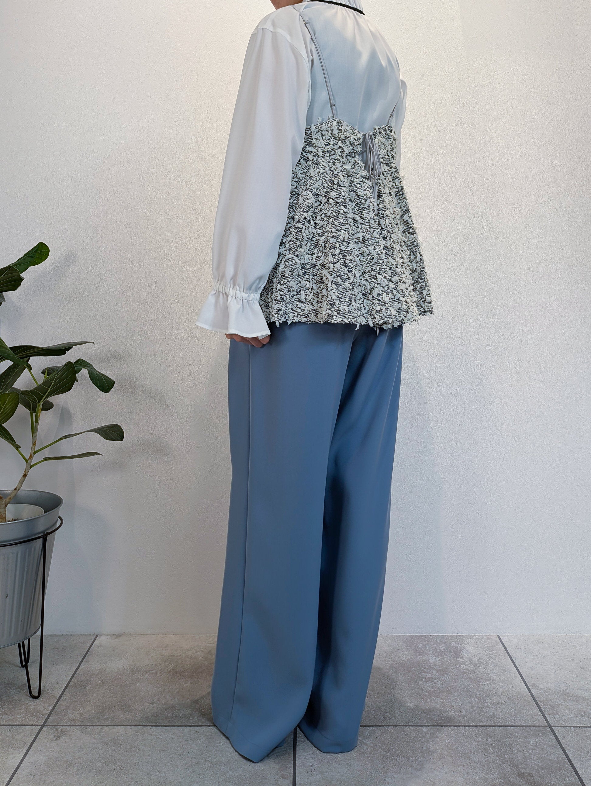 ツイードキャミソールジレ