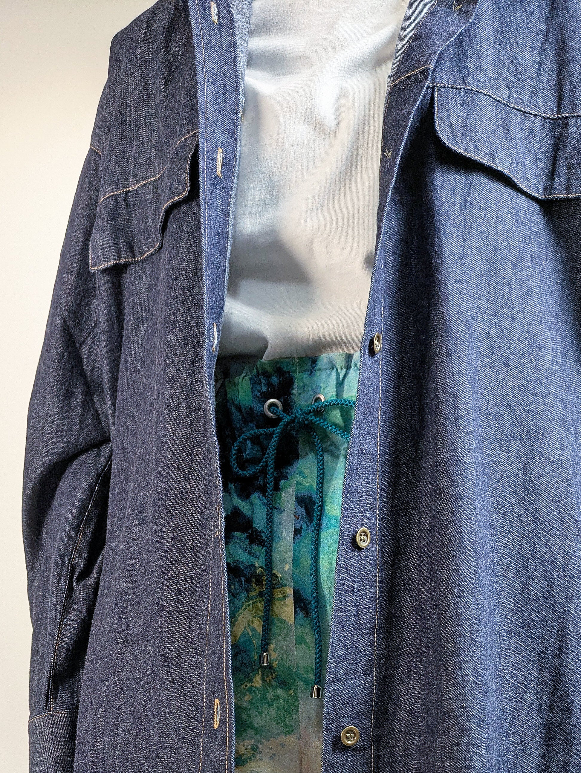 デニムシャツワンピース