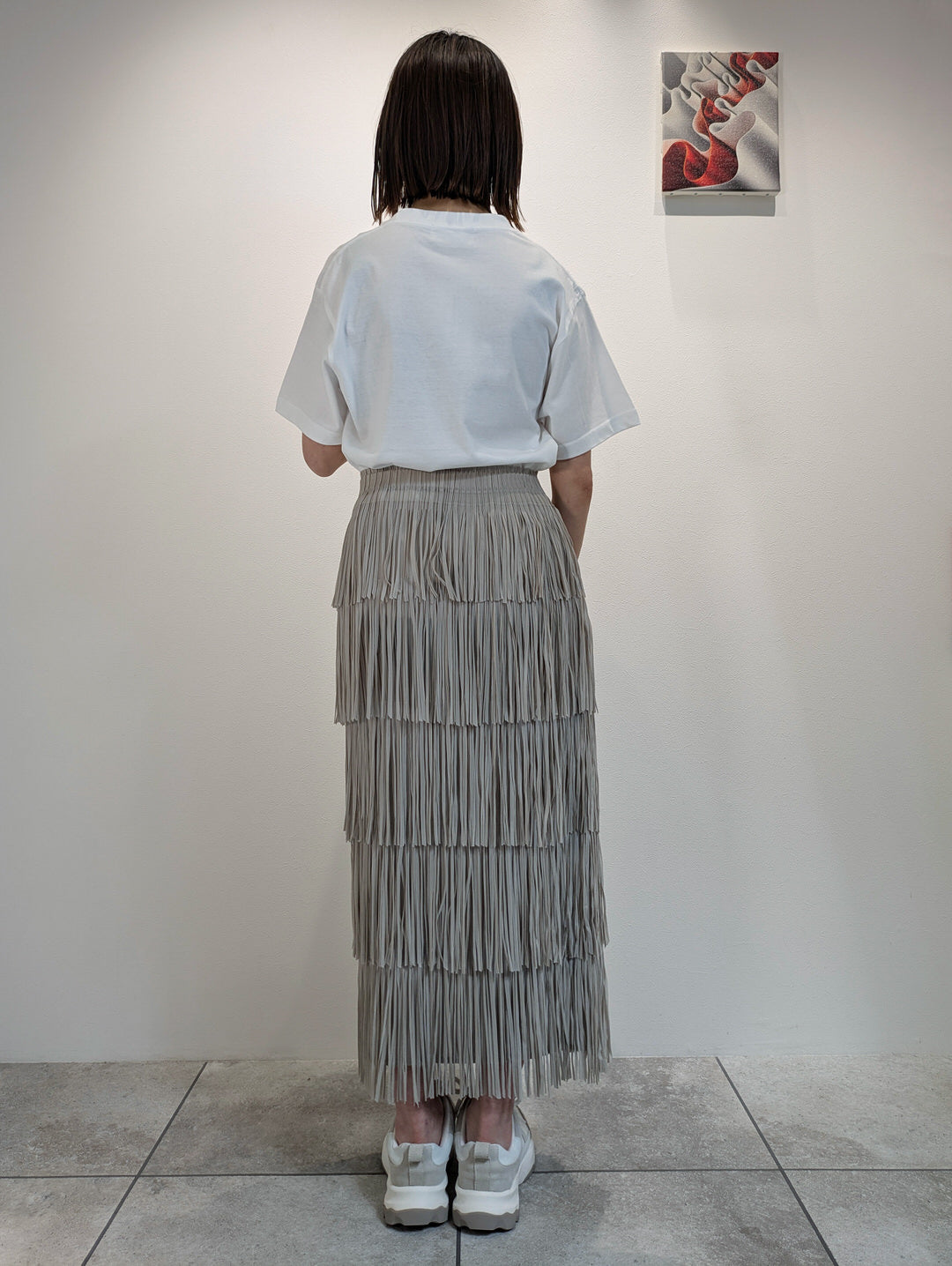 フリンジタイトスカート