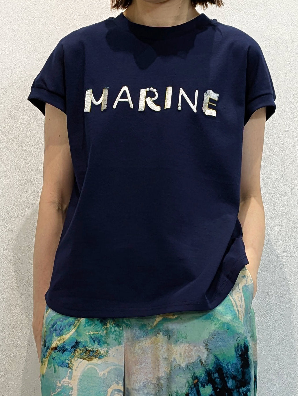 フレンチフリンジパールロゴT