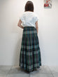 Checked tiered skirt