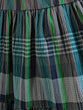Checked tiered skirt
