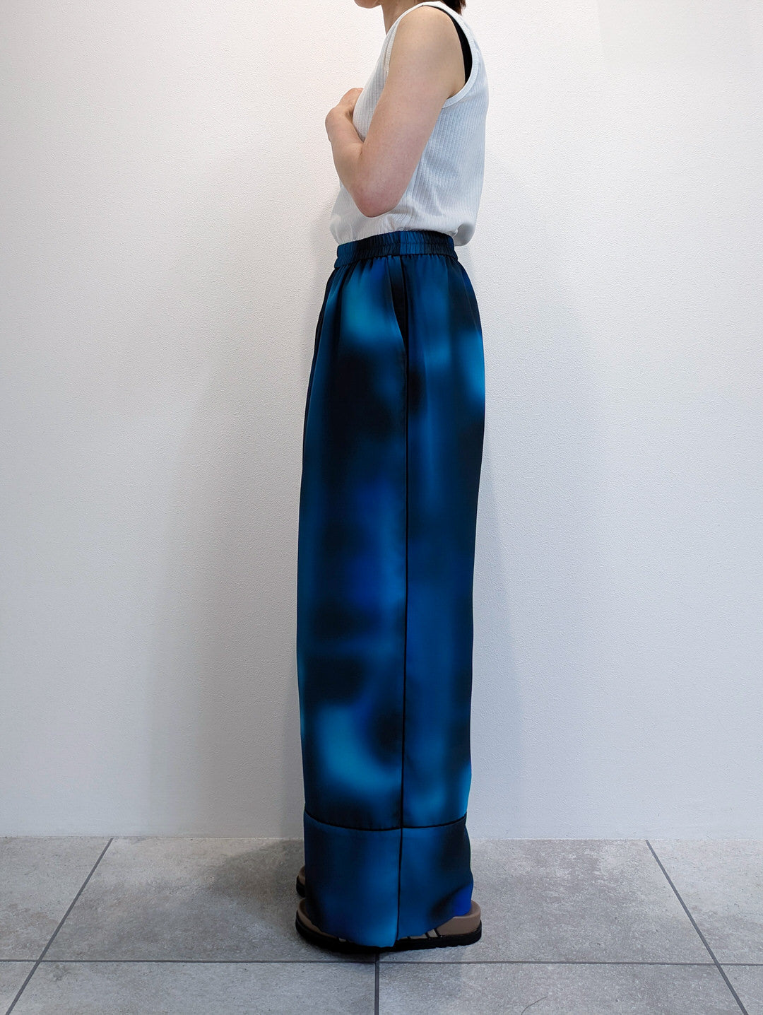 gradient print pants