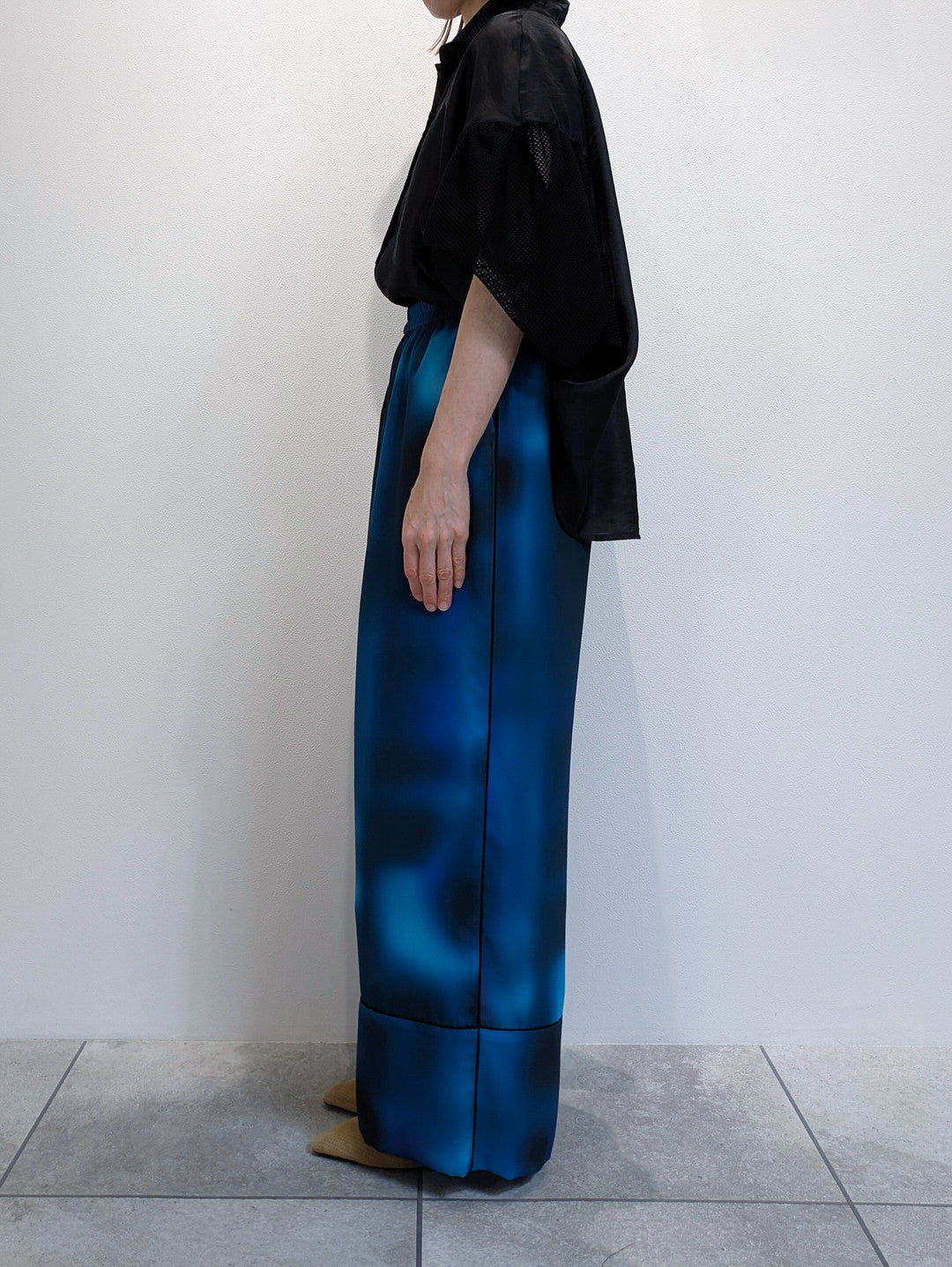 gradient print pants