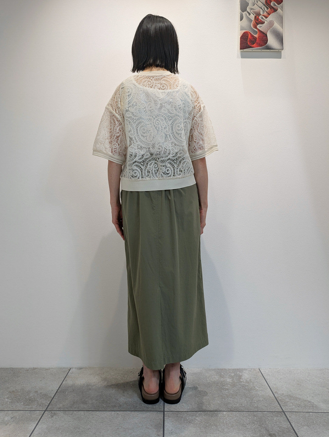 ペイズリー刺繍ブラウス