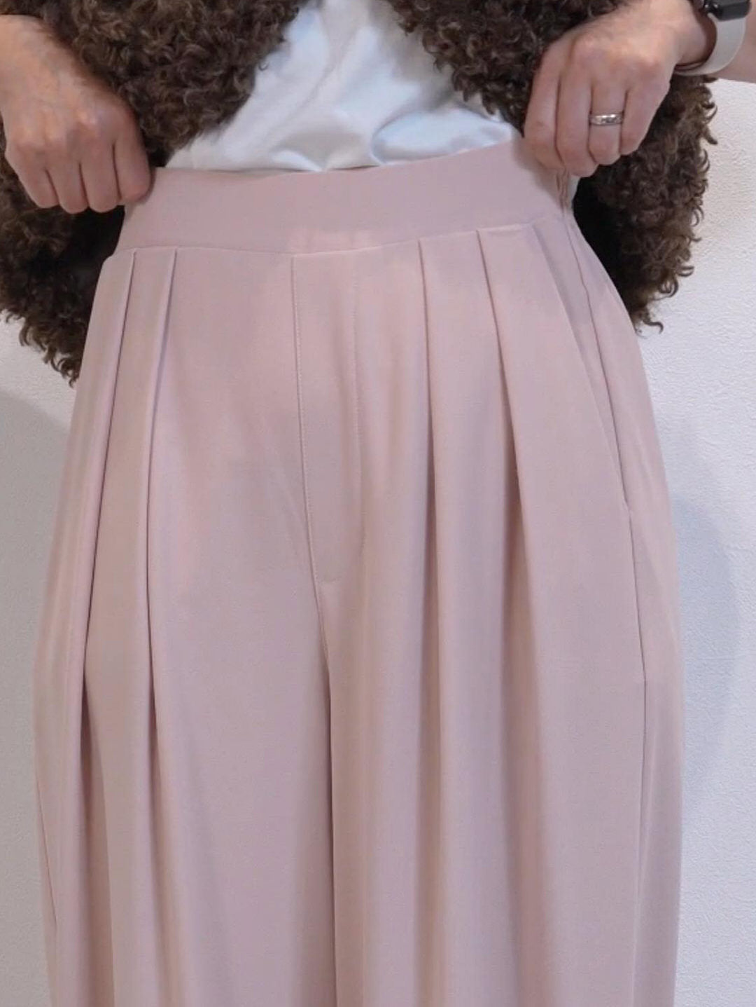 ハイウエストストレートパンツ
