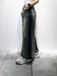 gray denim skirt